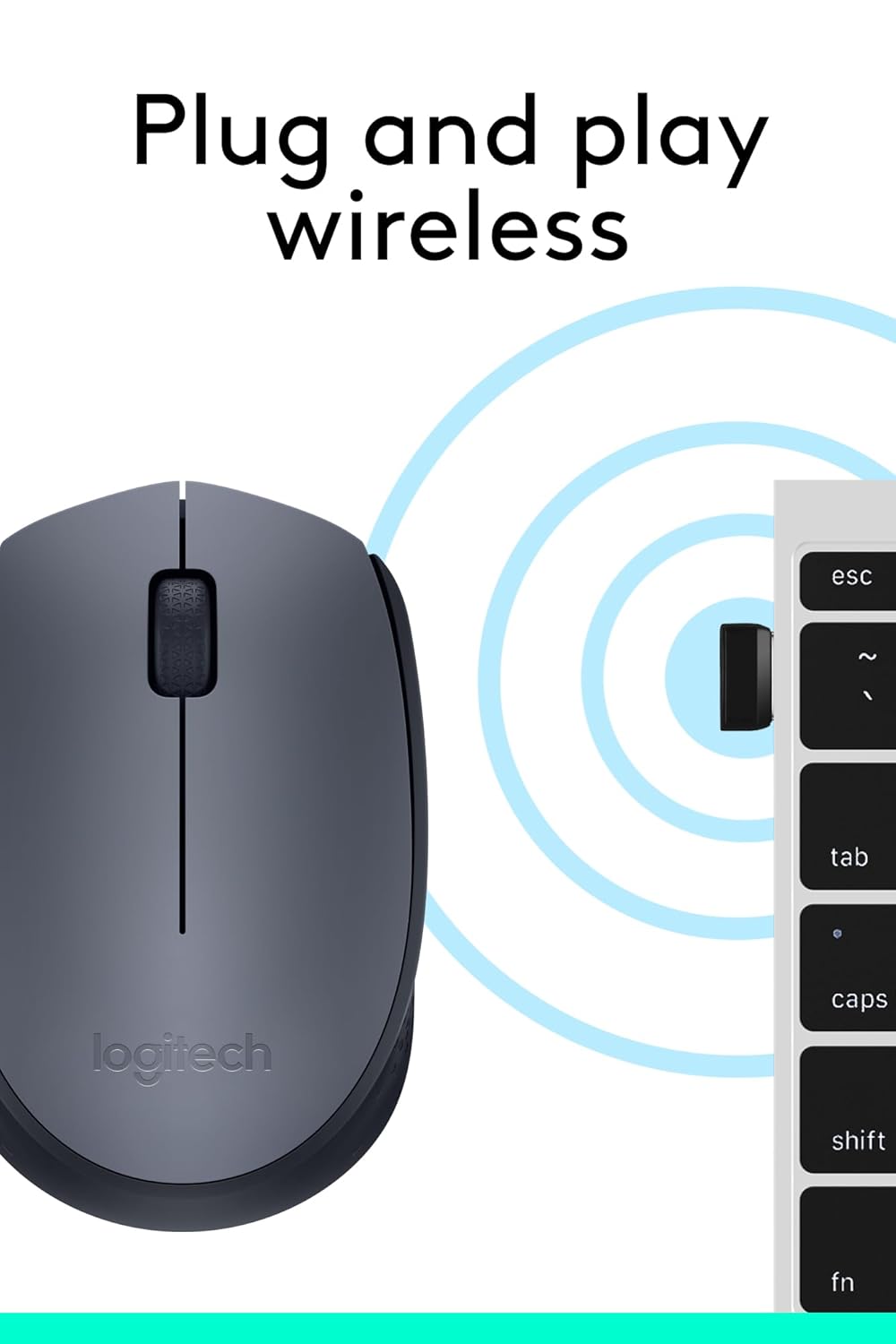 Logitech M170 Wireless Mouse, 2.4 GHz