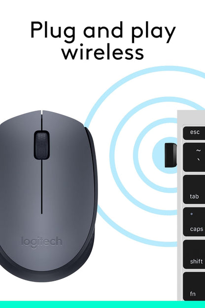 Logitech M170 Wireless Mouse, 2.4 GHz