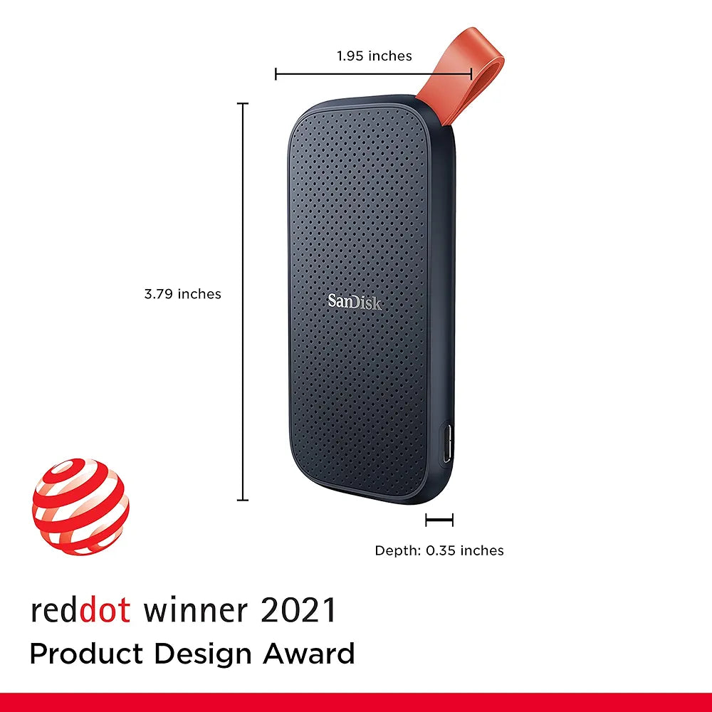 Sandisk 1TB Portable SSD, USB 3.2 Gen 2